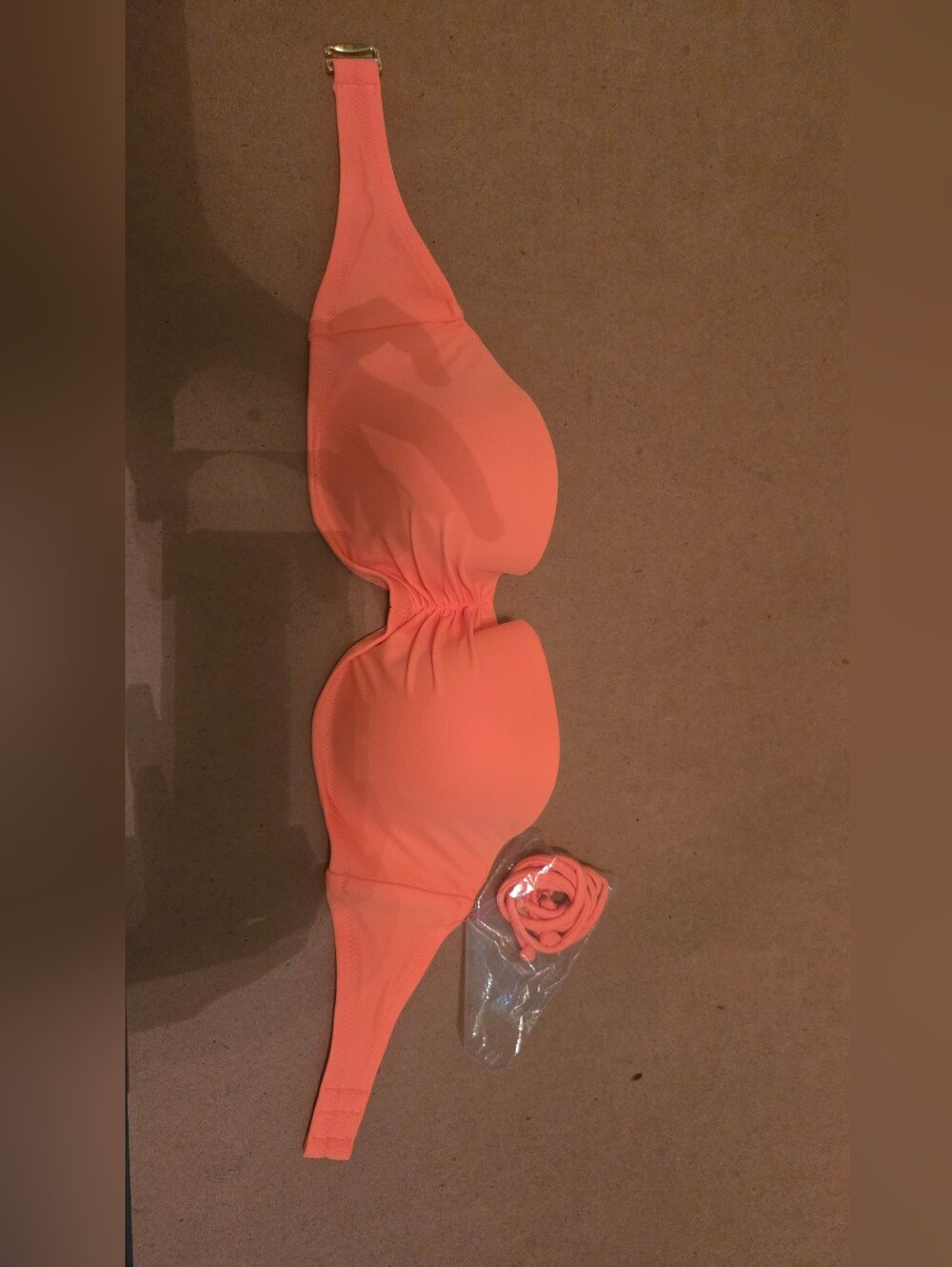 Victoria's Secret Orange And Pink Bikini Top